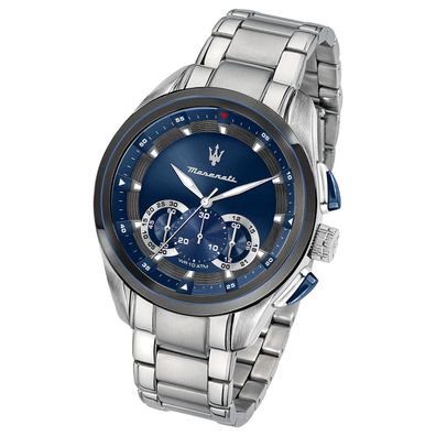 Maserati Edelstahl Uhr Chronograph Traguardo Herren silber UMAR8873612014