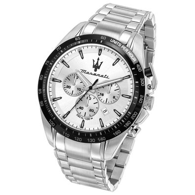 Maserati Edelstahl Uhr Chronograph Traguardo Herren silber UMAR8873612049
