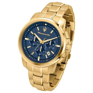 Maserati Edelstahl Armband-Uhr Chronograph Successo Herren gold UMAR8873621021