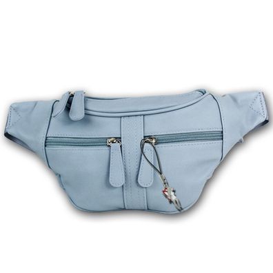 New Bags Gürteltasche Damen softblau modern Kunstleder Tasche Belt Bag OTD5023H