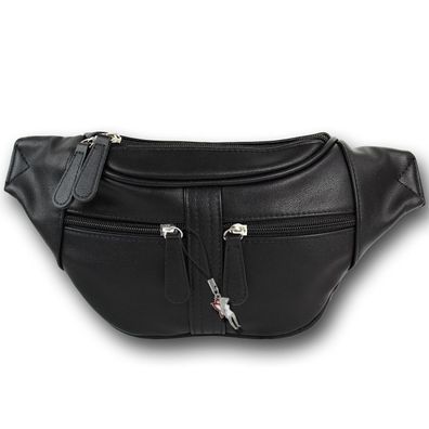 New Bags Gürteltasche Damen schwarz moderne Kunstleder Tasche Belt Bag OTD5023S