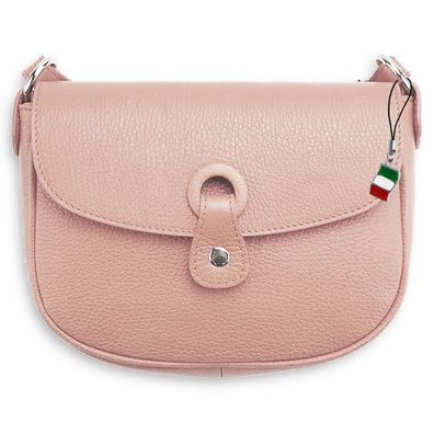 Florence echtes Leder Tasche Damen Umhängetasche Abendtasche rosa OTF122A