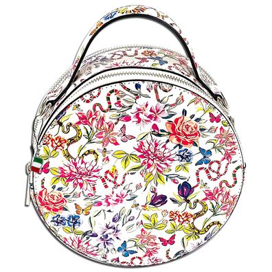 Florence Circle Bag Damen Handtasche rund Blumen mehrfarbig OTF123F