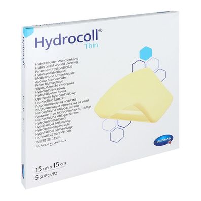 Hartmann Hydrocoll® thin Verband 15x15cm | Packung (5 Stück)