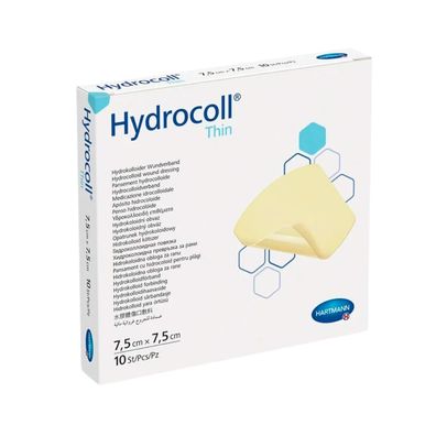 Hartmann Hydrocoll® thin Verband 7,5 x 7,5 cm| Packung (10 Stück)