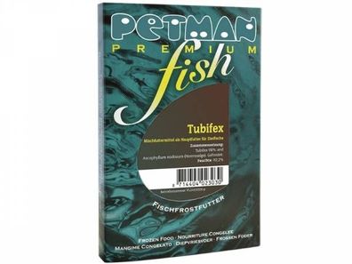 Petman fish Tubifex Fischfutter tiefgekühlt 100 g (Inhalt Paket: 6 Stück)