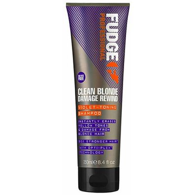 Fudge Clean Blonde Damage Rewind Violet-Toning Shampoo 250ml