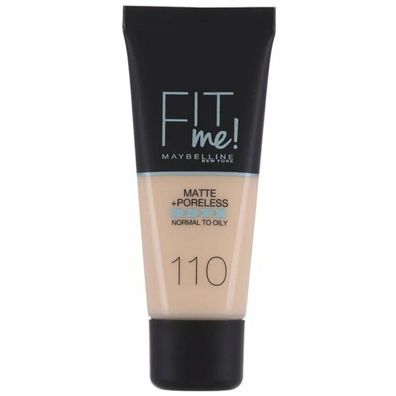 Maybelline New York Fit Me Liquid Foundation 110 Porcelain Normal To Oily30ml