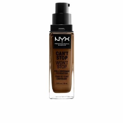 NYX Professional Makeup Can't Stop Won't Stop Full Coverage Foundation Walnut 30ml