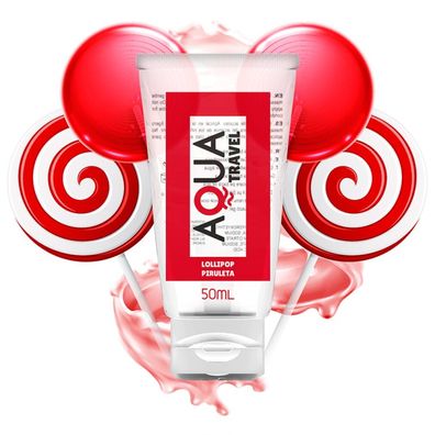 AQUA TRAVEL Lollipop Flavour Waterbased Lubricant - 50ml
