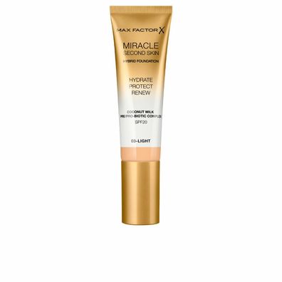 Max Factor Miracle Second Skin Spf20 3 Light 30ml