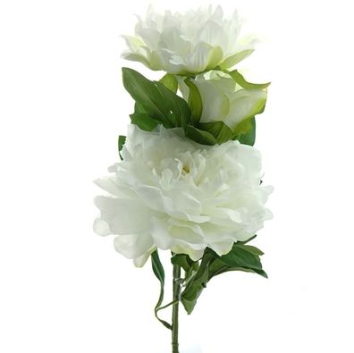 GASPER Pfingstrose - Peonie Weiß 63 cm - Kunstblumen