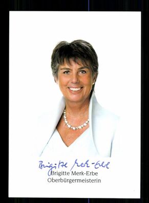 Brigitte Merk Erbe Autogrammkarte Original Signiert + 10582