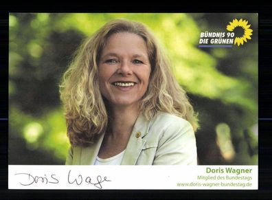 Doris Wagner Bündnis 90 Autogrammkarte Original Signiert + 10703