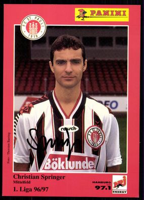 Christian Springer FC ST. Pauli 1996-97 Original Signiert + A 78848