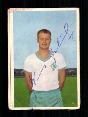 Hans Schulz Werder Bremen Bergmann Sammelbild 1965/66 Original Signiert + A 232277