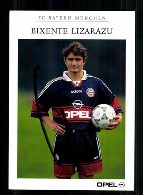 Bixente Lizarazu Autogrammkarte Bayern München 1998-99 Original Signiert