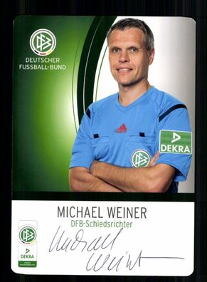 Michael Weiner DFB Schiedsrichter Autogrammkarte Original Signiert + A 232605