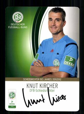 Knut Kircher DFB Schiedsrichter Autogrammkarte Original Sign. + A 232664