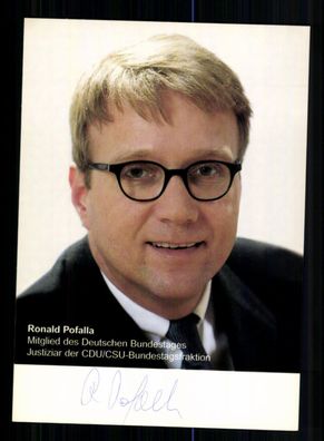 Ronald Pofalla CDU Autogrammkarte Original Signiert + 10634