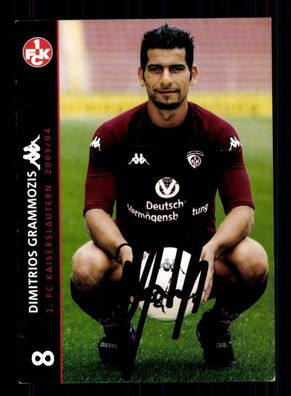 Dimitrios Grammozis Autogrammkarte 1 FC Kaiserslautern 2003-04 Original+ A187040