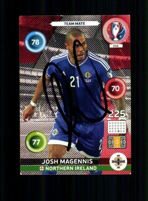 Josh Magennis Nordirland Panini Card Euro 2016 Original Signiert + A 232499