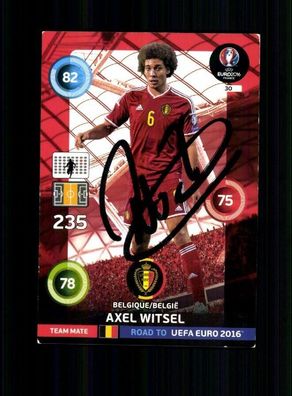 Axel Witsel Belgien Panini Card Euro 2016 Original Signiert+ A 232485