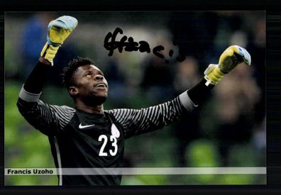 Francis Uzoho Nationalspieler Nigeria Foto Original Signiert+ A 232814