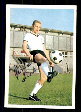 Günter Kuntz Borussia Neunkirchen 1967-68 Bergmann Sammelbild Original Signiert