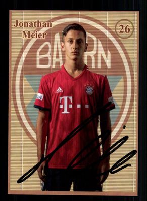 Jonathan Meier Autogrammkarte Bayern München Amateure 2018-19 Original Signiert