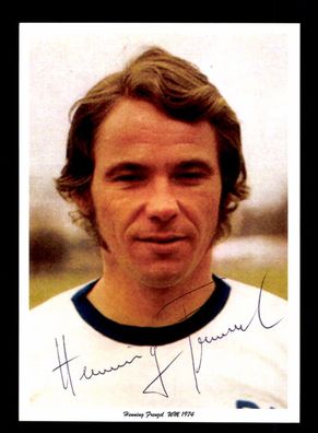 Henning Frenzel Autogrammkarte DDR Nationalspieler 70er Jahre Original Signiert