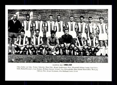 Hertha BSC Berlin Mannschaftskarte 1964-65