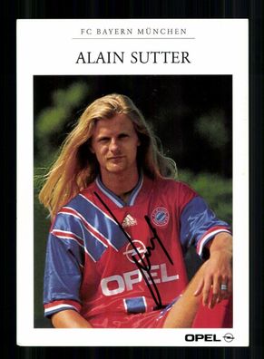 Alain Sutter Autogrammkarte Bayern München 1994-95 Original Signiert