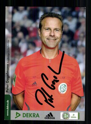 Peter Gagelmann DFB Schiedsrichter Autogrammkarte Original Signiert + A 232609