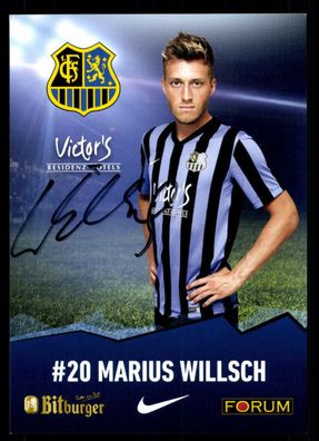 Marius Willsch Autogrammkarte 1 FC Saarbrücken 2015-16 Original Signier + A 113358