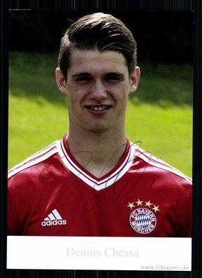Dennis Chessa Bayern München II 2013-14 TOP AK Original Signiert