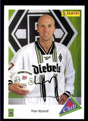 Peter Wynhoff Autogrammkarte Borussia Mönchengladbach 1996-97 Original + A 117728