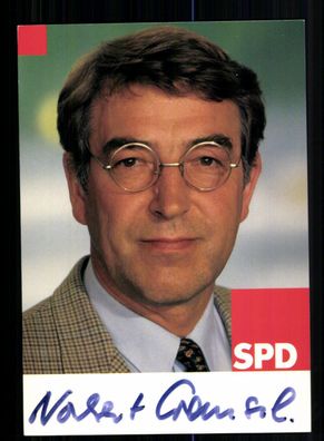 Norbert Gansel SPD Autogrammkarte Original Signiert + 10647