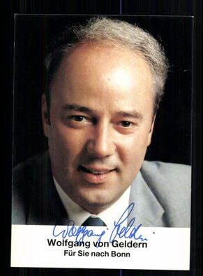 Wolfgang von Geldern Autogrammkarte Original Signiert + 10682