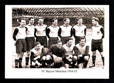 FC Bayern München Mannschaftskarte 1954-55
