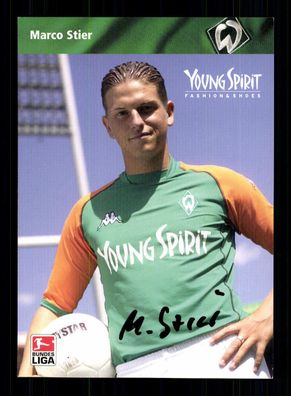 Marco Stier Autogrammkarte Werder Bremen 2003-04 Original + A 135392