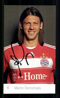 Martin Demichelis Autogrammkarte Bayern München 2008-09 Original Signiert + 2