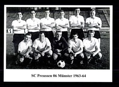 Preussen Münster Mannschaftskart 1963-64
