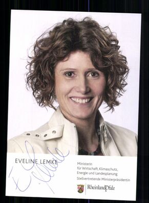 Eveline Lemke Autogrammkarte Original Signiert + 10972