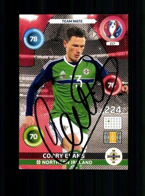 Corry Evans Nordirland Panini Card Euro 2016 Original Signiert + A 232500