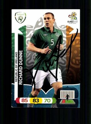Richard Dunne Irland Panini Card Euro 2012 Original Signiert+ A 232477