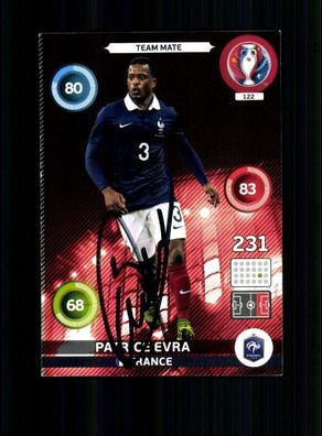 Patrice Evra Frankreich Panini Card Euro 2016 Original Signiert + A 232494