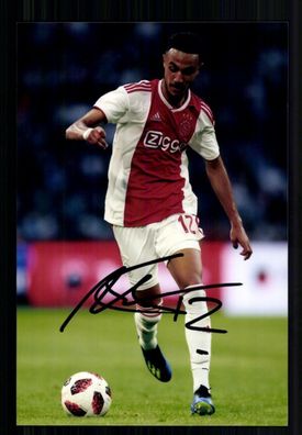 Noussair Mazraoui Ajax Amsterdam Foto Original Signiert+ A 232826