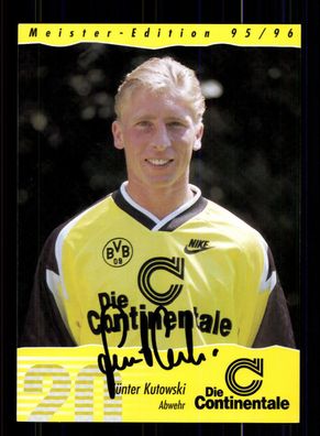 Günter Kutowski Autogrammkarte Borussia Dortmund 1995-96 Original Sign + A 169305
