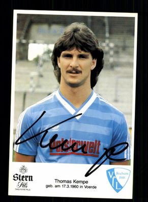 Thomas Kempe Autogrammkarte VFL Bochum 1985-86 Original Signiert + A 85997